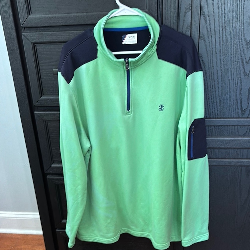 IZOD Green and Navy Pullover